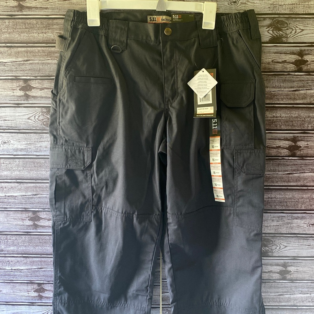 5.11 Tactical Women's Taclite Pro Pants Sz 16 Regular Charcoal Gray Ripstop NWT